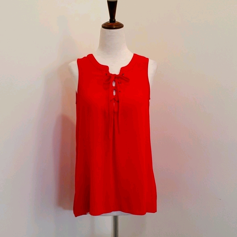 Maison Jules Size S Semi-Sheer Top.